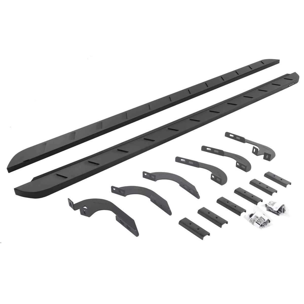 2005-2023 Tacoma RB10 Slim Line Running Boards with Mounting Brackets Kit, Textured Black (63442987SPC) | Dirty Garage