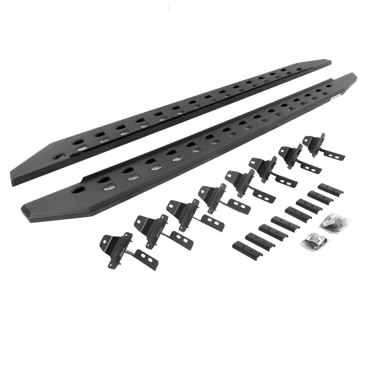 2020-2027 Gladiator RB20 Slim Line Running Boards with Mounting Brackets Kit, Textured Black (69451687SPC) | Dirty Garage