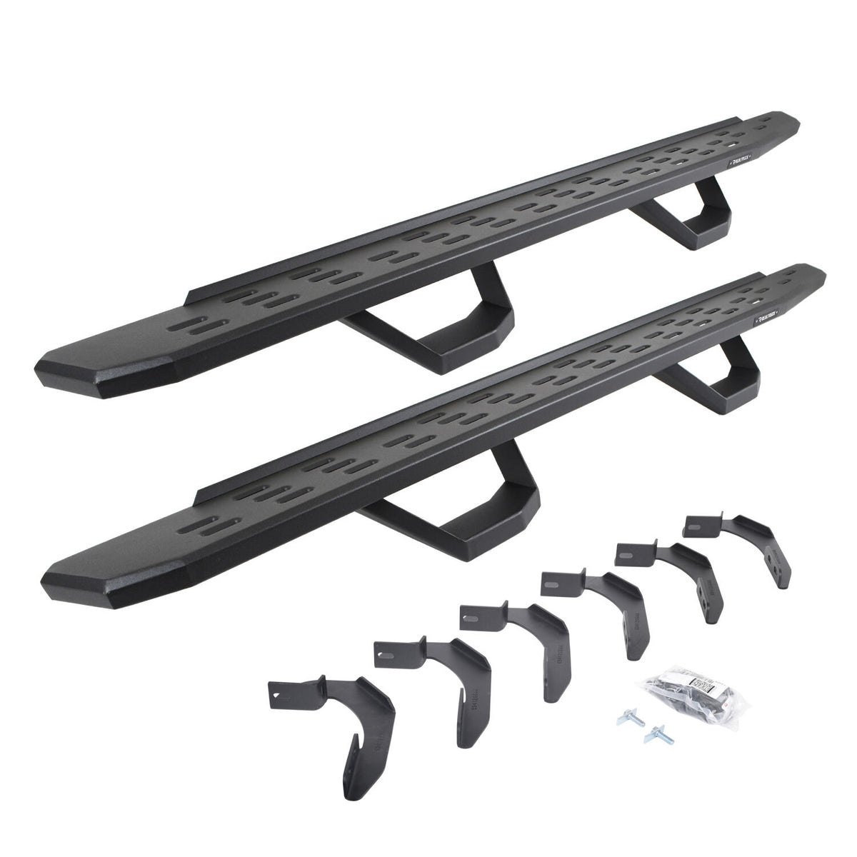 2004-2014 F-150 RB30 Running Boards with Mounting Brackets, 2 Pairs Drop Steps Kit, Textured Black (6961268020PC) | Dirty Garage