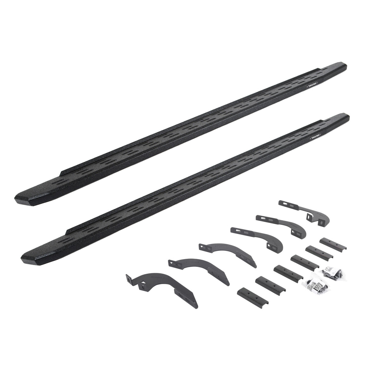 2005-2023 Tacoma RB30 Running Boards with Mounting Bracket Kit Double Cab Only, Protective Bedliner coating (69642987T) | Dirty Garage