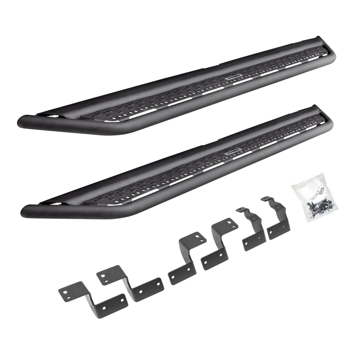2025-2026 4Runner Dominator Xtreme D6 Side Steps with Rocker Panel Mounting Brackets Kit, Powder Coated (D64427T) | Dirty Garage