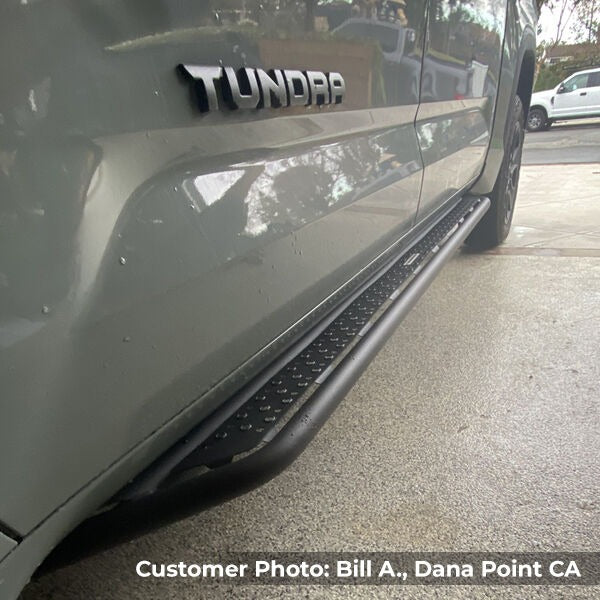 2022-2026 Tundra Dominator Xtreme D6 Side Steps with Rocker Panel Mounting Kit Crew Max Only, Powder Coated (D64436T) | Dirty Garage