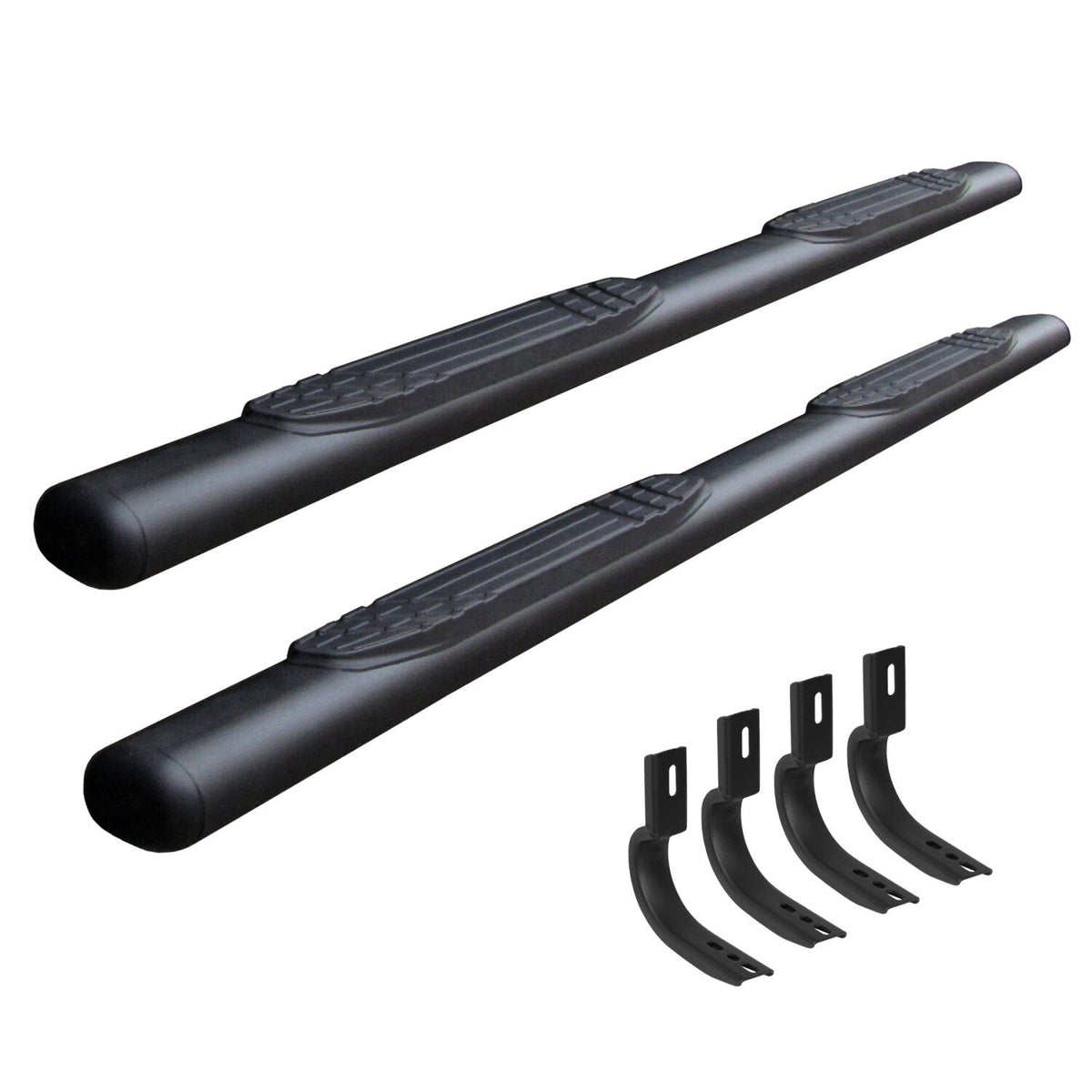 2009-2014 Ram 1500 4" 1000 Series Side Steps With Mounting Bracket Kit, Powder Coated (104409980T) | Dirty Garage