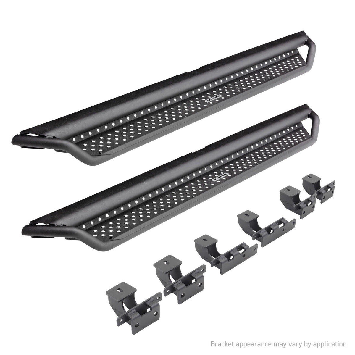 2019-2026 GM 1500/GM HD Dominator Xtreme D1 Side Steps with Rocker Panel Mounting Bracket Kit, Powder Coated (D14054T) | Dirty Garage