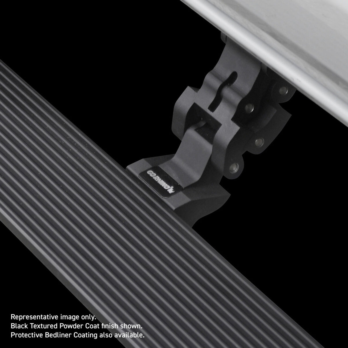 2015-2027 Superduty/F-150 RealTruck VoltStep Electric Running Board Kit, Protective Bedliner coating (20415587T) | Dirty Garage