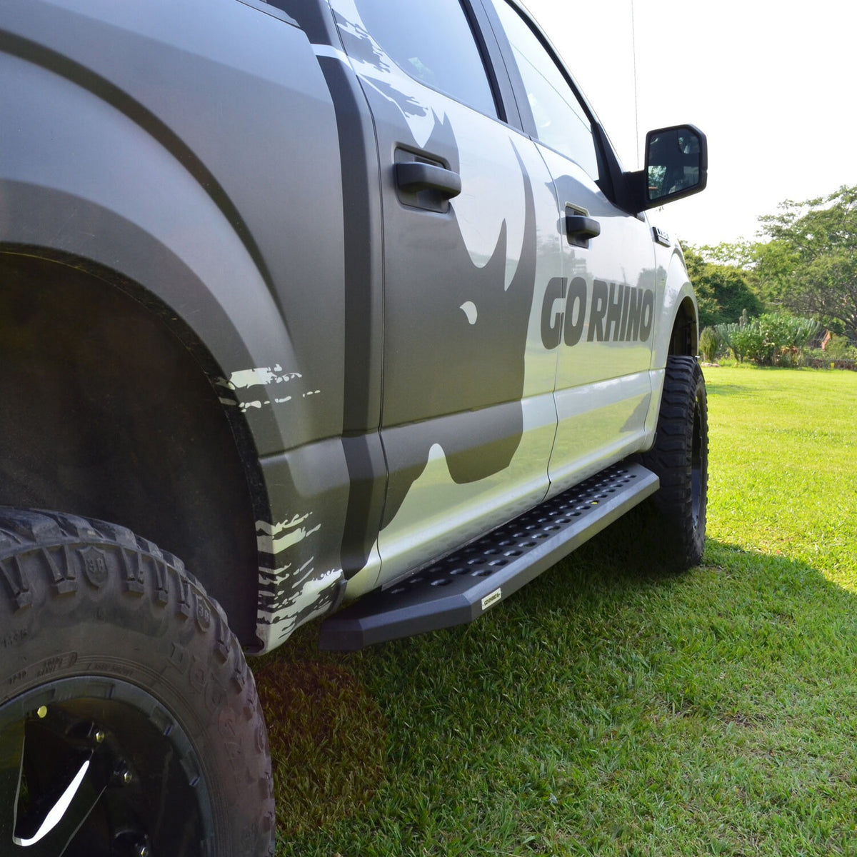 2007-2021 Tundra RB20 Running Boards with Mounting Brackets Kit Crew Max Only, Textured Black (69441687PC) | Dirty Garage