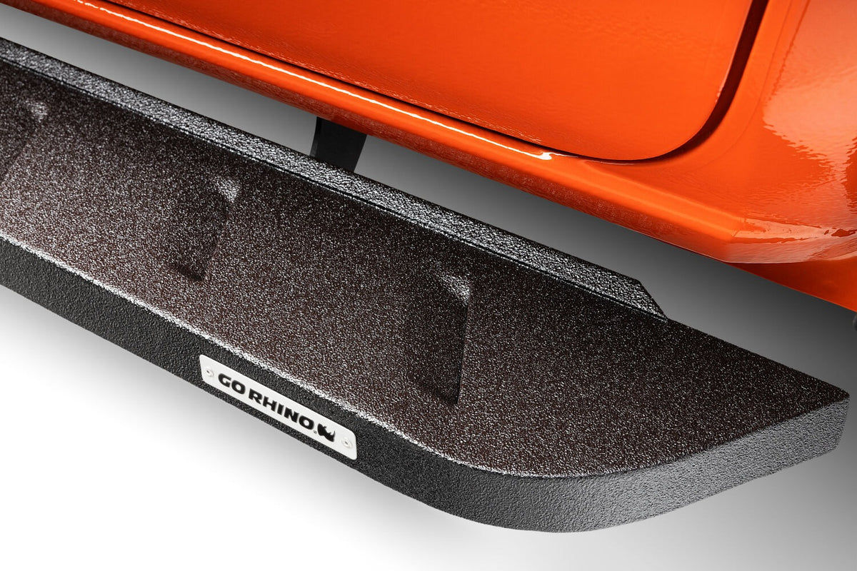 2016-2026 Ranger RB10 Running Boards with Mounting Brackets Kit, Protective Bedliner coating (63036880T) | Dirty Garage