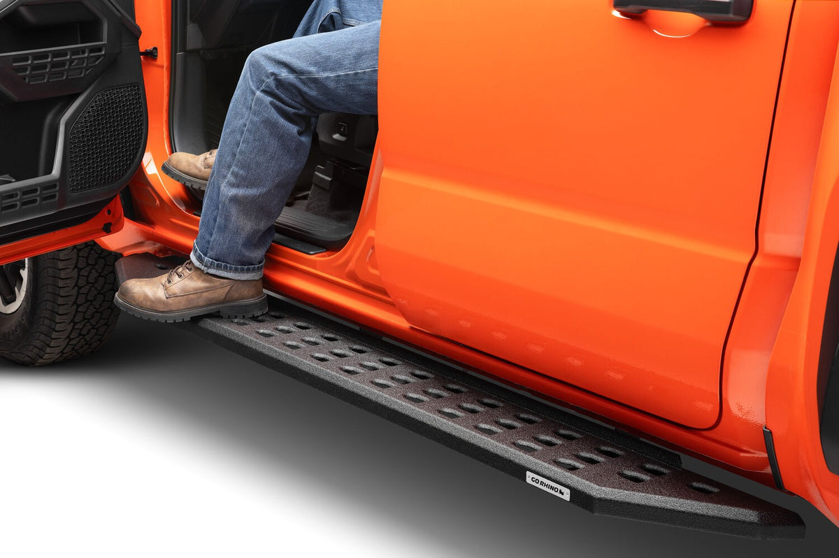 2024-2026 Tacoma RB20 Running Boards with Mounting Brackets Kit, Protective Bedliner coating (69443280T) | Dirty Garage