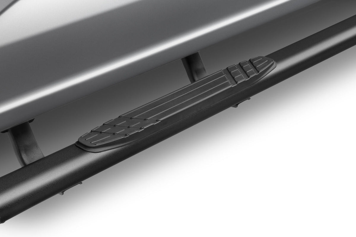 2015-2027 Superduty/F-150 4" 1000 Series Side Steps with Mounting Bracket Kit, Textured Black (104415587T) | Dirty Garage