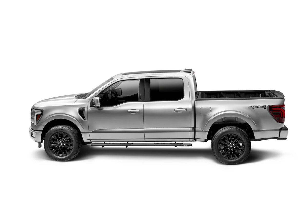 2015-2027 Superduty/F-150 5" OE Xtreme Low Profile Side Steps with Mounting Brackets Kit, Textured Black (685415587T) | Dirty Garage