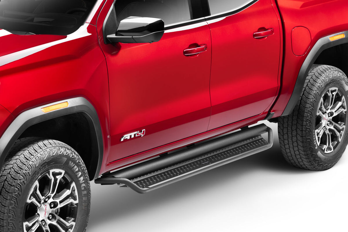 2015-2026 Colorado/Canyon Dominator Xtreme D1 Side Steps with Rocker Panel Mounting Bracket Kit, Powder Coated (D14235T) | Dirty Garage