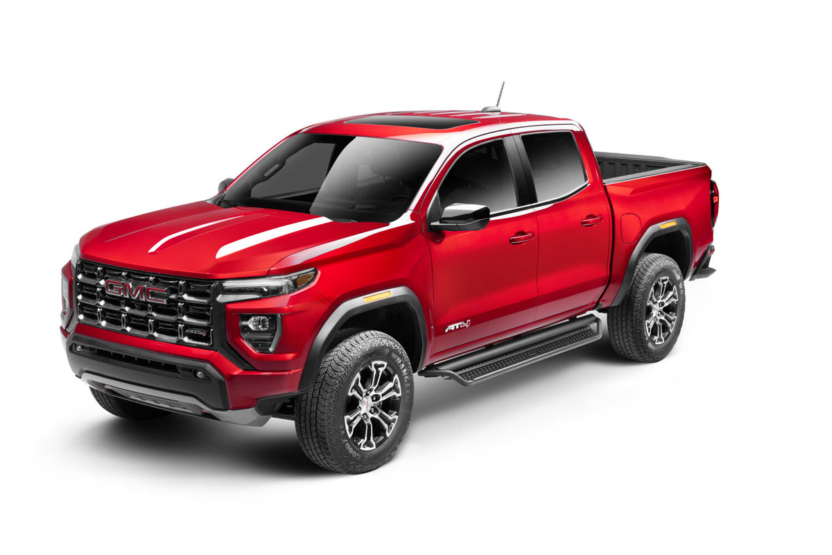 2015-2026 Colorado/Canyon Dominator Xtreme D1 Side Steps with Rocker Panel Mounting Bracket Kit, Powder Coated (D14235T) | Dirty Garage