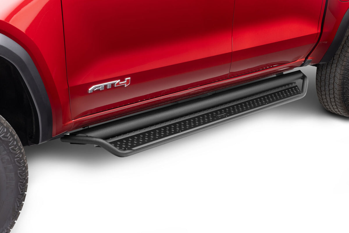 2015-2026 Colorado/Canyon Dominator Xtreme D1 Side Steps with Rocker Panel Mounting Bracket Kit, Powder Coated (D14235T) | Dirty Garage