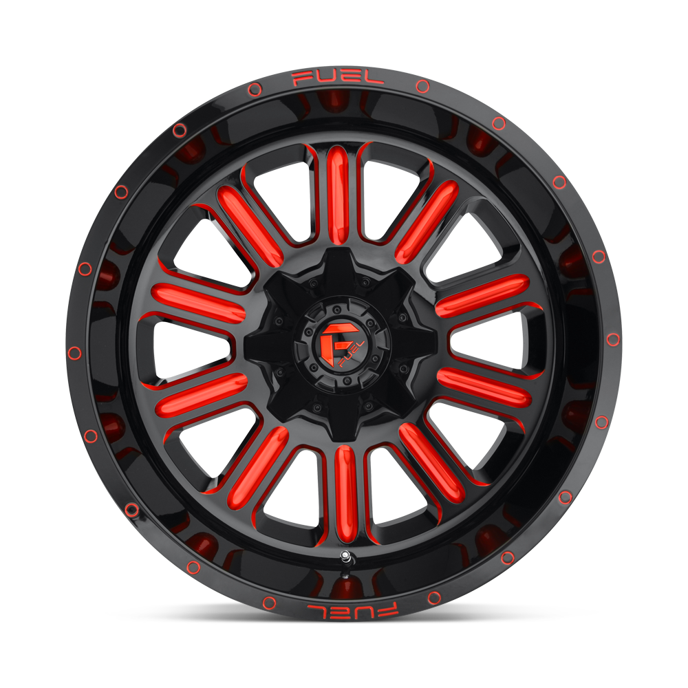 Fuel Hardline Gloss Black w/ Red Tint Wheel (D621) | Dirty Garage