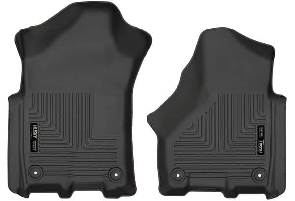 2019-2025 Ram 2500/3500 Crew/Mega Cab Weatherbeater Black Front Floor Liners | Dirty Garage