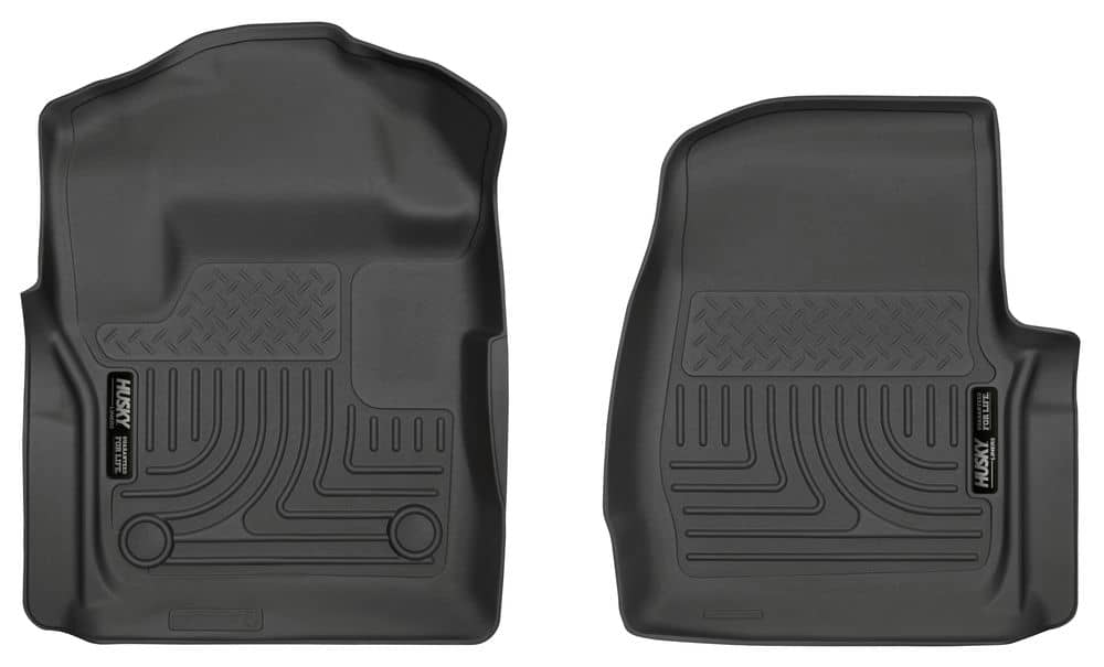 2017-2025 Super Duty Regular Cab Weatherbeater Black Front Floor Liners | Dirty Garage