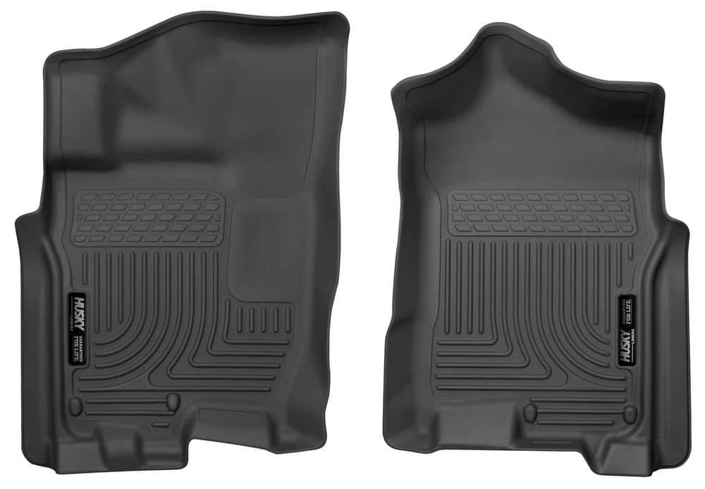 2016-2024 Titan XD/Titan Crew/Extended Cab Weatherbeater Black Front Floor Liners | Dirty Garage