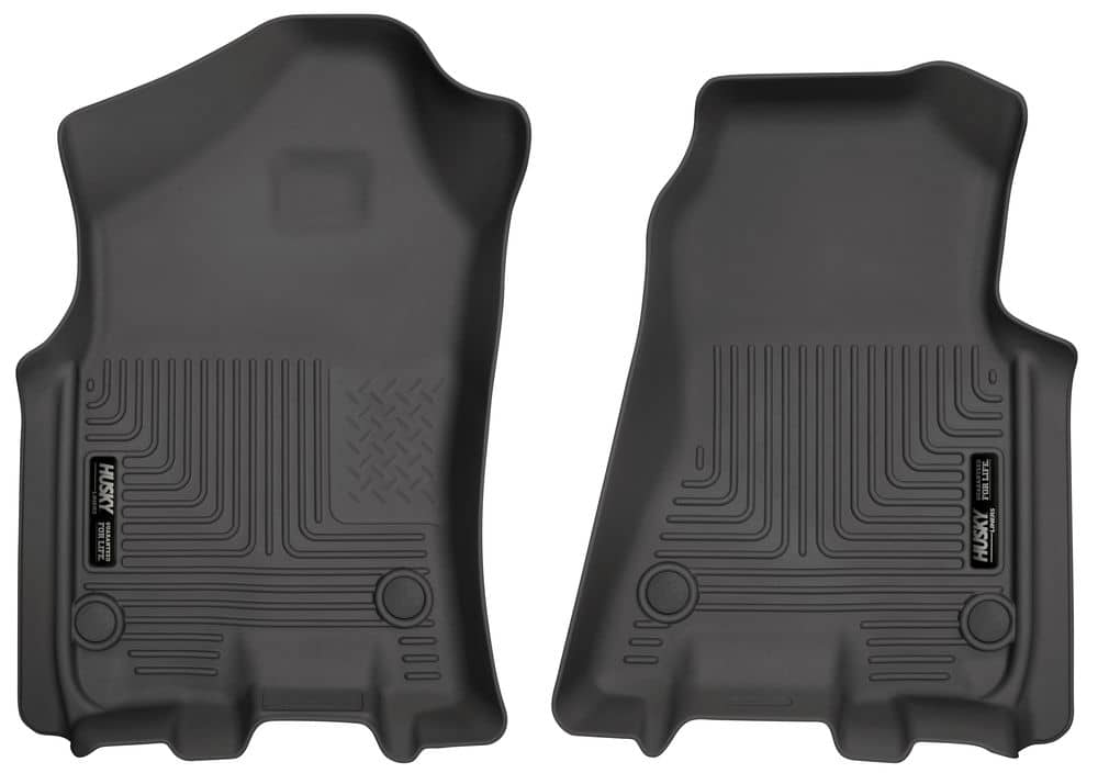 2019-2024 Ram 1500 Crew/Quad Cab Weatherbeater Black Front Floor Liners | Dirty Garage