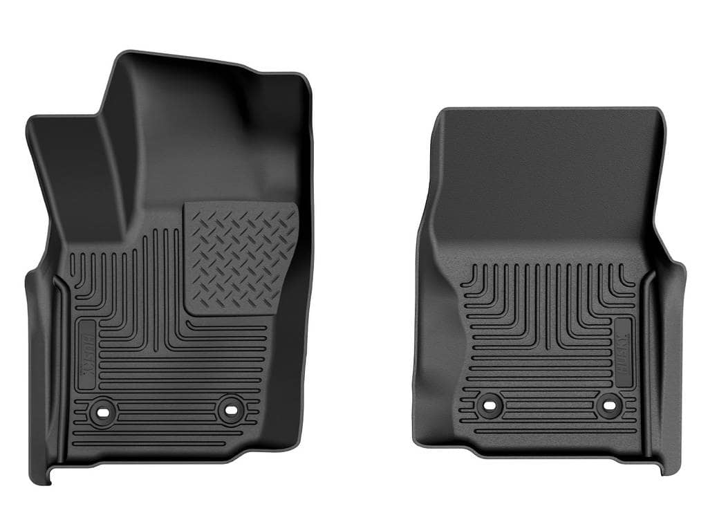 2024-2025 Tacoma Double Cab with Automatic Transmission Black Weatherbeater Front Floor Liners | Dirty Garage