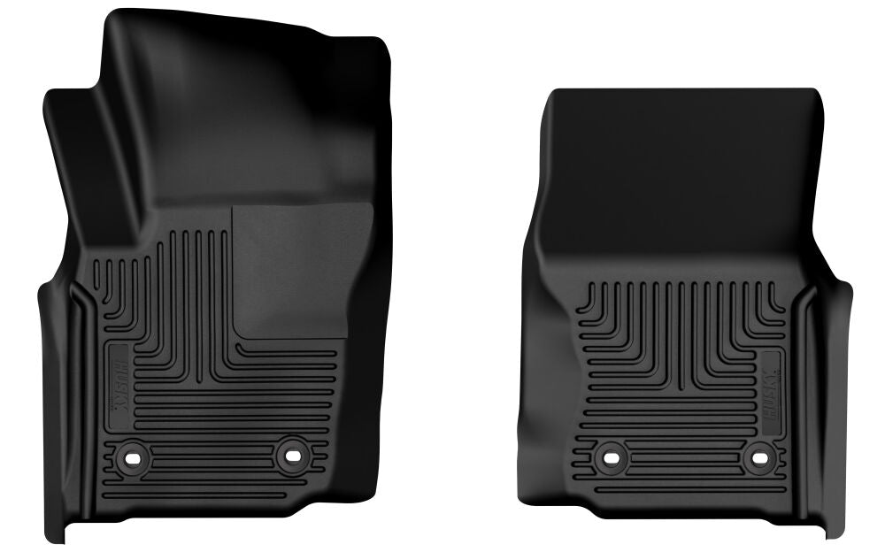 2024-2025 Tacoma Black Weatherbeater Front Floor Liners With Manual Transmission | Dirty Garage