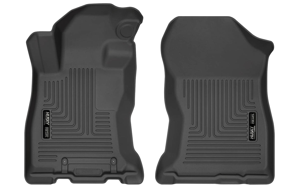 2019-2025 Forester Weatherbeater Black Front Floor Liners | Dirty Garage