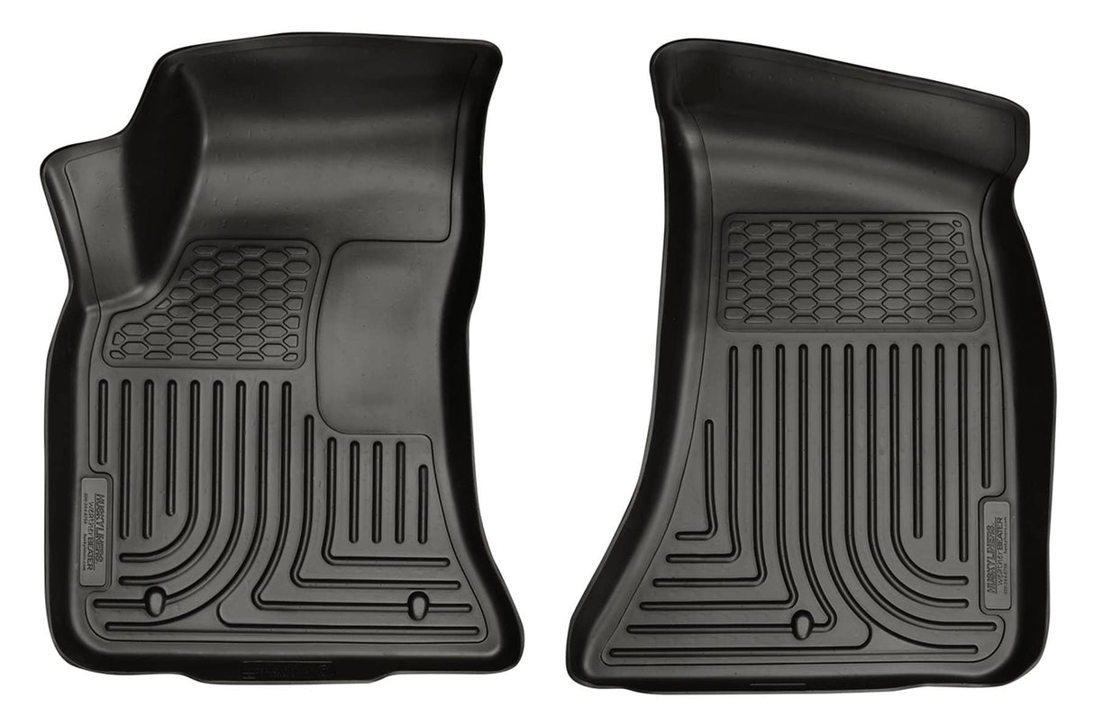 2011-2015 Challenger Weatherbeater Black Front Floor Liners | Dirty Garage