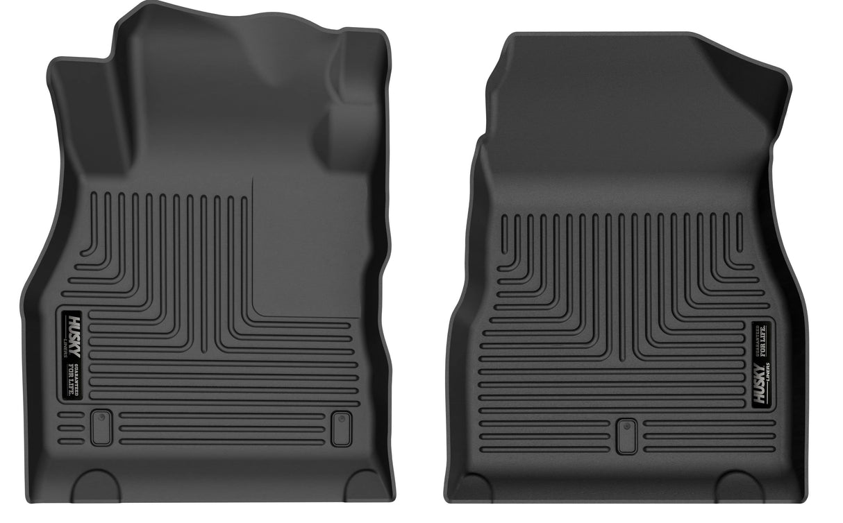2018-2024 Kicks Weatherbeater Black Front Floor Liners | Dirty Garage