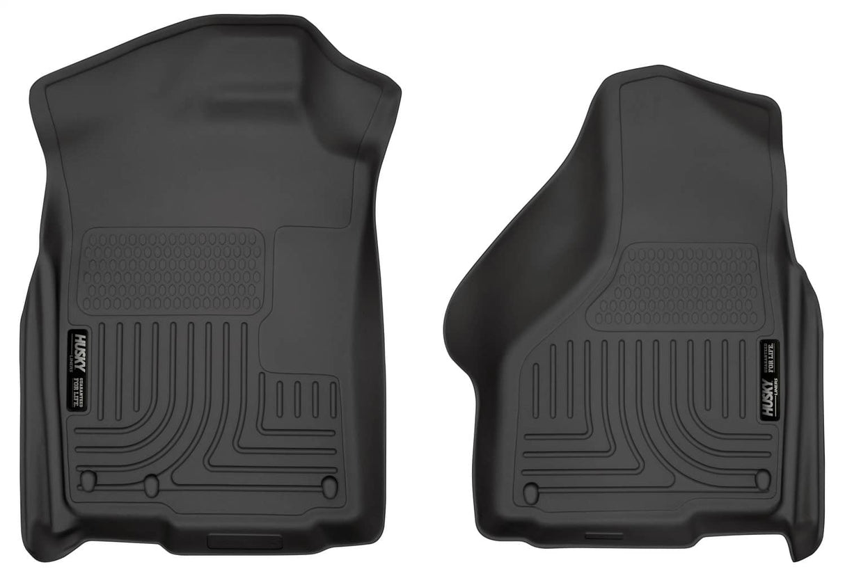 2002-2024 Ram 1500/2500/3500 Weatherbeater Black Front Floor Liners | Dirty Garage