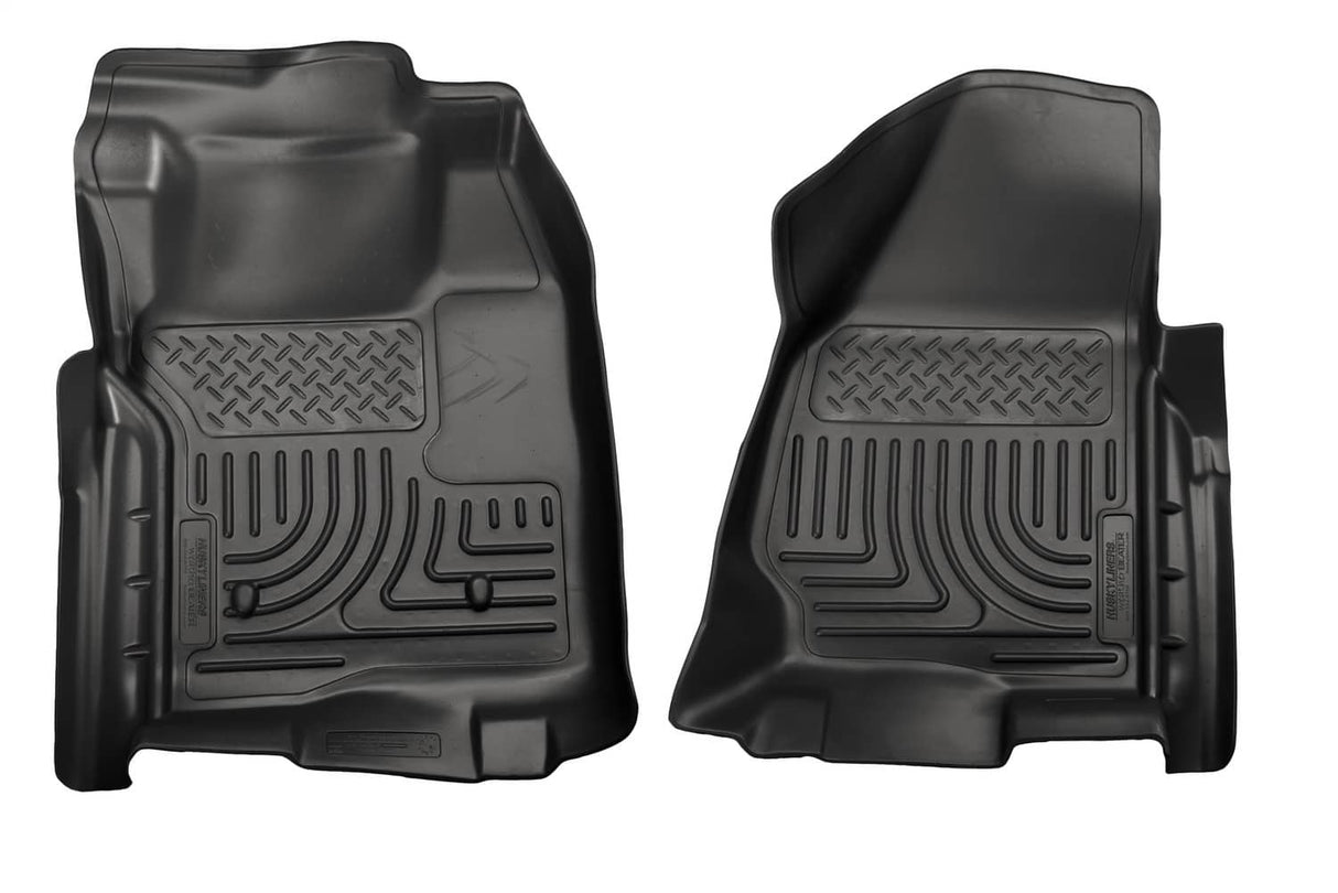2011-2016 Super Duty Weatherbeater Black Front Floor Liners | Dirty Garage