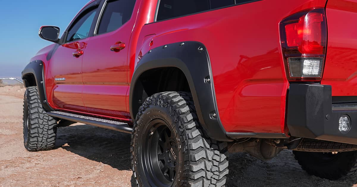 2016-2023 Tacoma Pocket Style Flares (4) | Dirty Garage