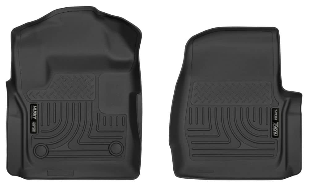 2017-2025 Super Duty Regular Cab X-Act Black Front Floor Liners | Dirty Garage