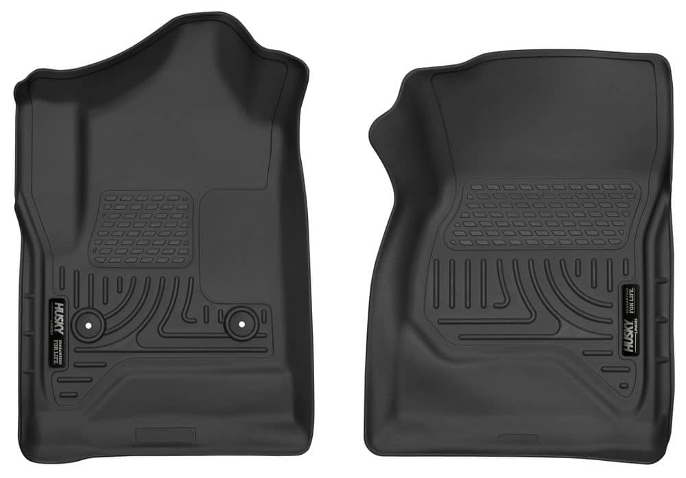 2014-2018 Silverado/Sierra Regular Cab 1500/2015-2019 HD X-Act Black Front Floor Liners | Dirty Garage