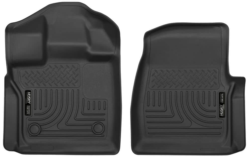 2015-2025 F150 Regular Cab X-Act Black Front Floor Liners | Dirty Garage