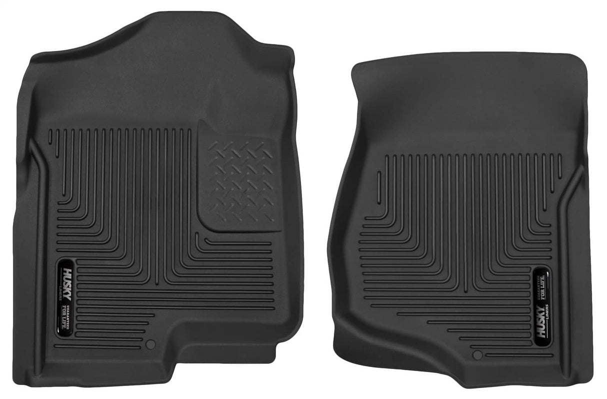 2007-2014 Silverado/Sierra/Suburban/Tahoe/Yukon/Escalade X-Act Black Front Floor Liners | Dirty Garage