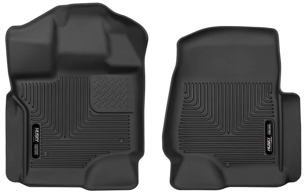 2017-2024 Super Duty Extended/Crew Cab X-Act Black Front Floor Liners | Dirty Garage