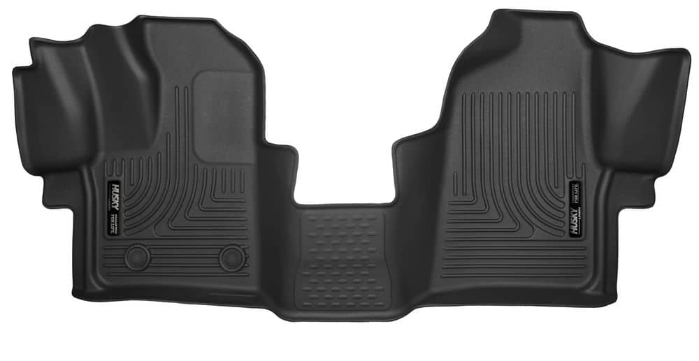 2015-2021 Transit 150/250/350 X-Act Black Front Floor Liners | Dirty Garage