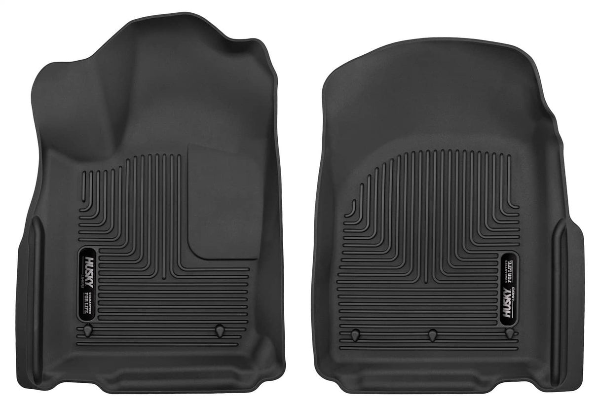 2011-2025 Durango/2011-2022 Grand Cherokee X-Act Black Front Floor Liners | Dirty Garage
