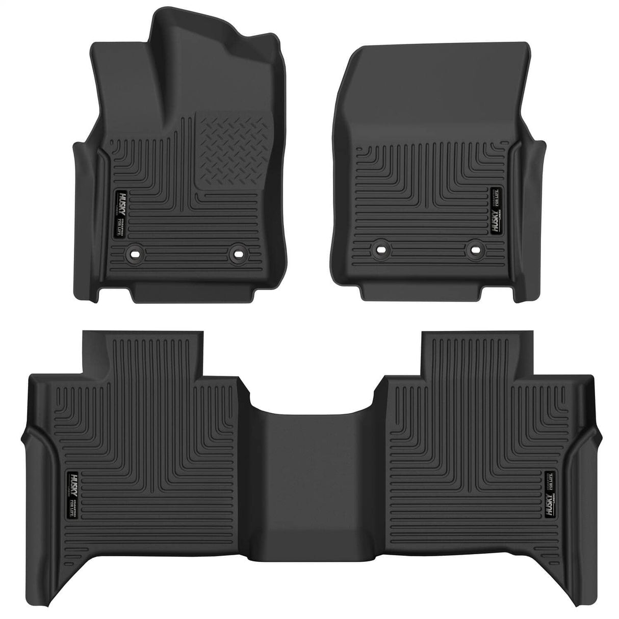 2022-2025 Tundra Crew Max X-Act Black Front & Rear Floor Liners | Dirty Garage