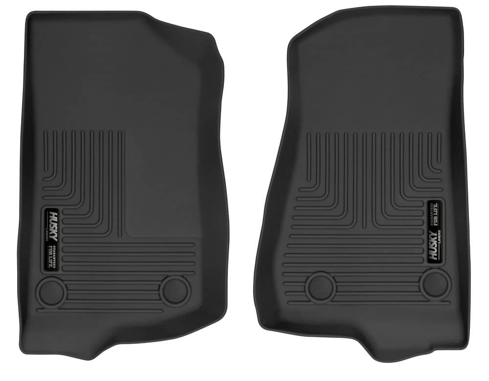 2018-2025 Wrangler JL/Gladiator X-Act Black Front Floor Liners | Dirty Garage