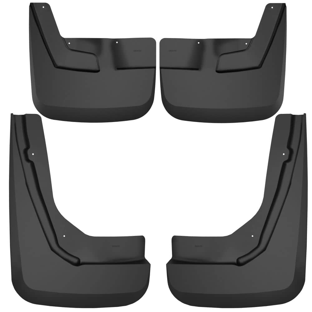 2021-2024 Suburban/Tahoe/Yukon/Yukon XL Black Molded Custom Fit Front & Rear Mud Flaps | Dirty Garage