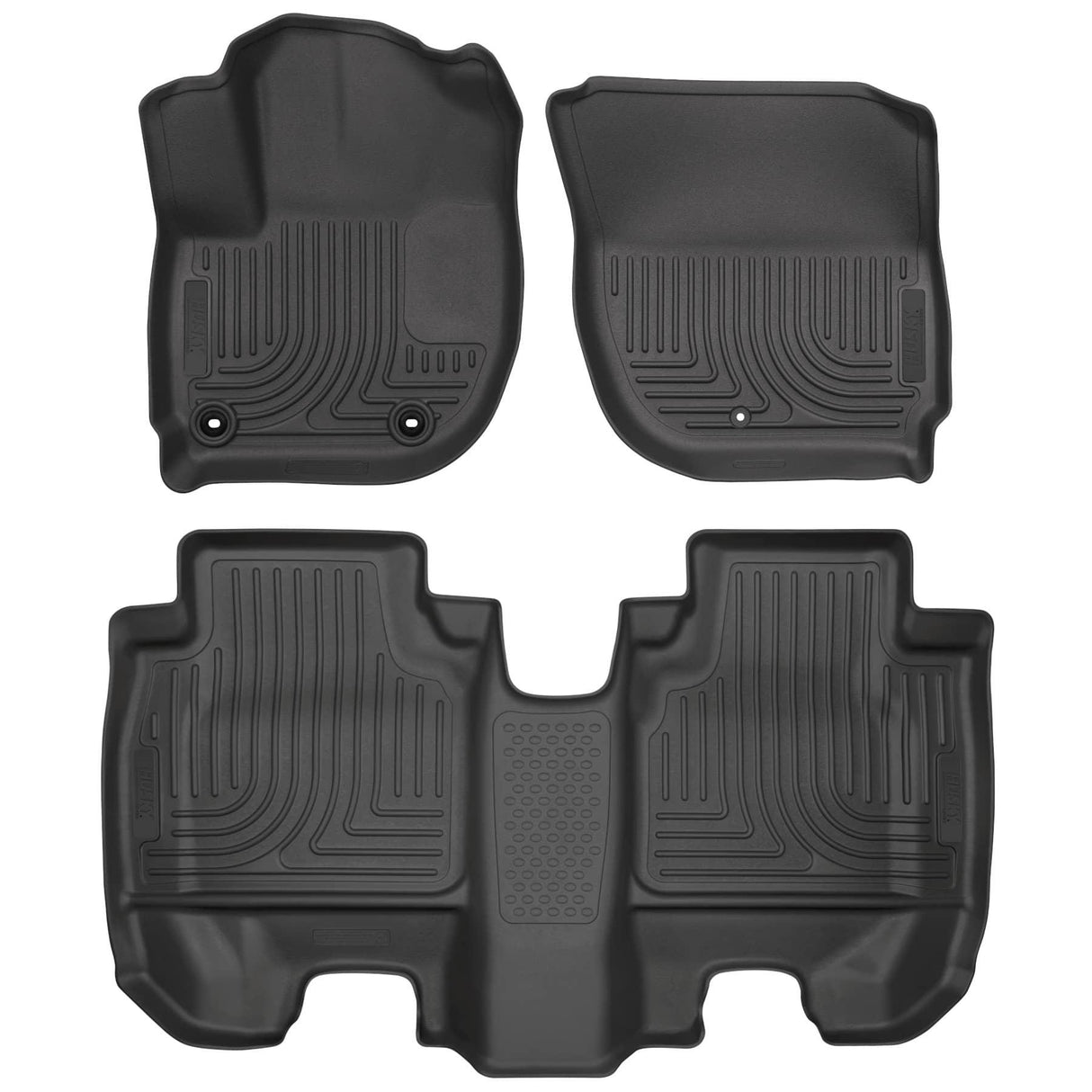 2016-2022 HR-V Weatherbeater Black Front and Second Row Floor Liners | Dirty Garage