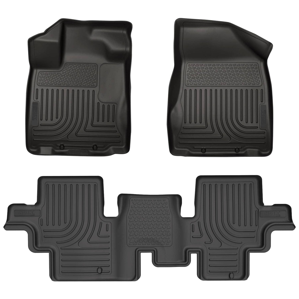 2013-2020 Pathfinder Weatherbeater Black Front And Second Row Floor Liners | Dirty Garage