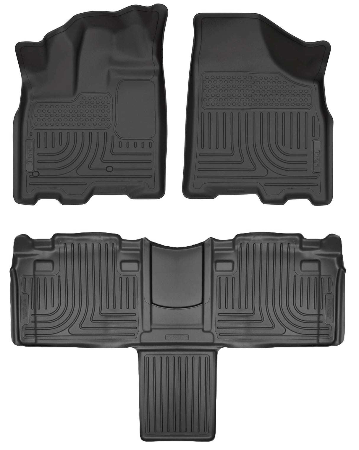 2011-2020 Sienna Weatherbeater Black Front and Second Row Floor Liners | Dirty Garage
