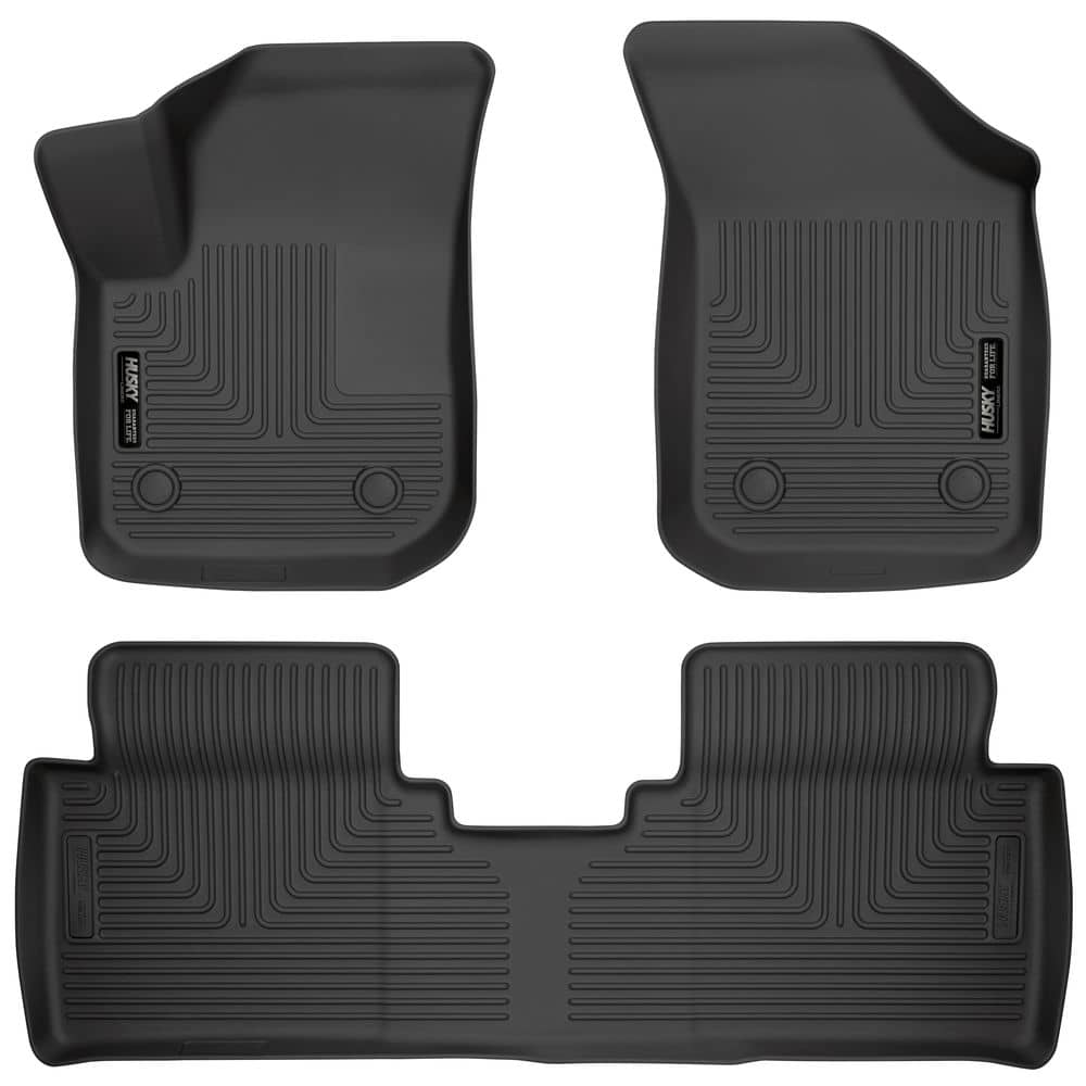 2022-2025 LX Weatherbeater Black Front And Second Row Floor Liners | Dirty Garage