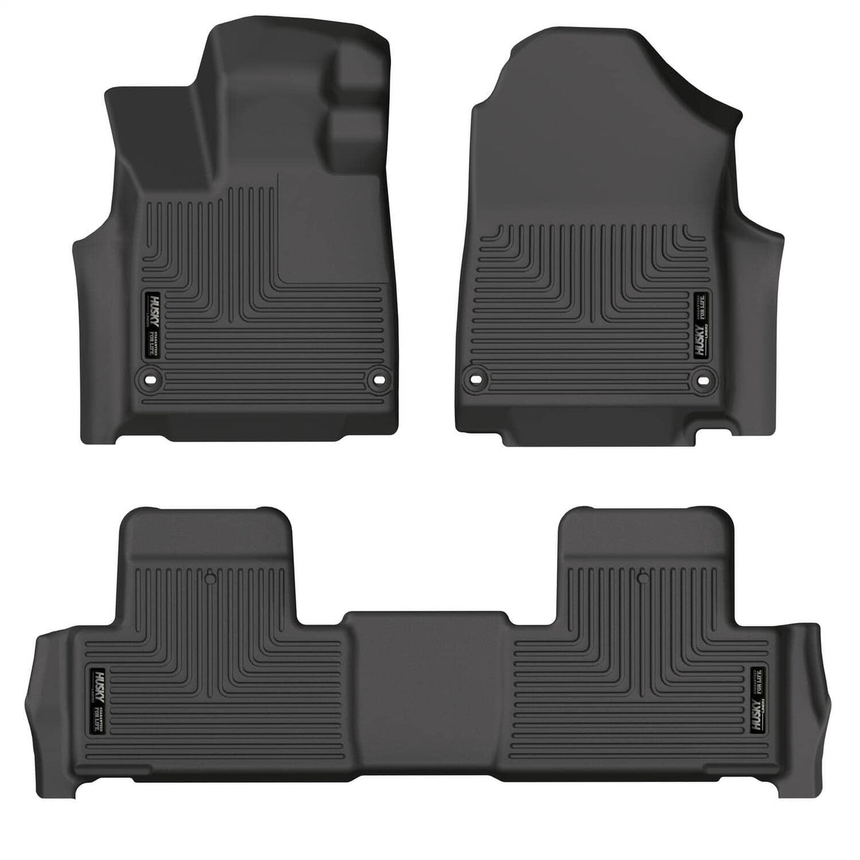 2022-2025 MDX Black Weatherbeater Front & Second Row Floor Liners | Dirty Garage