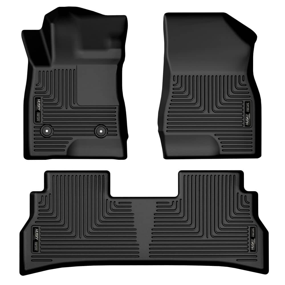 2024-2025 Crosstrek / Impreza Black Weatherbeater Front & Second Row Floor Liners | Dirty Garage