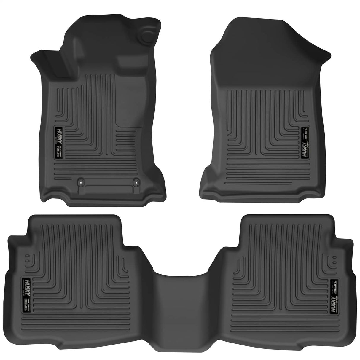 2020-2025 Outback/Legacy Black Weatherbeater Front Rear Floor Liners | Dirty Garage