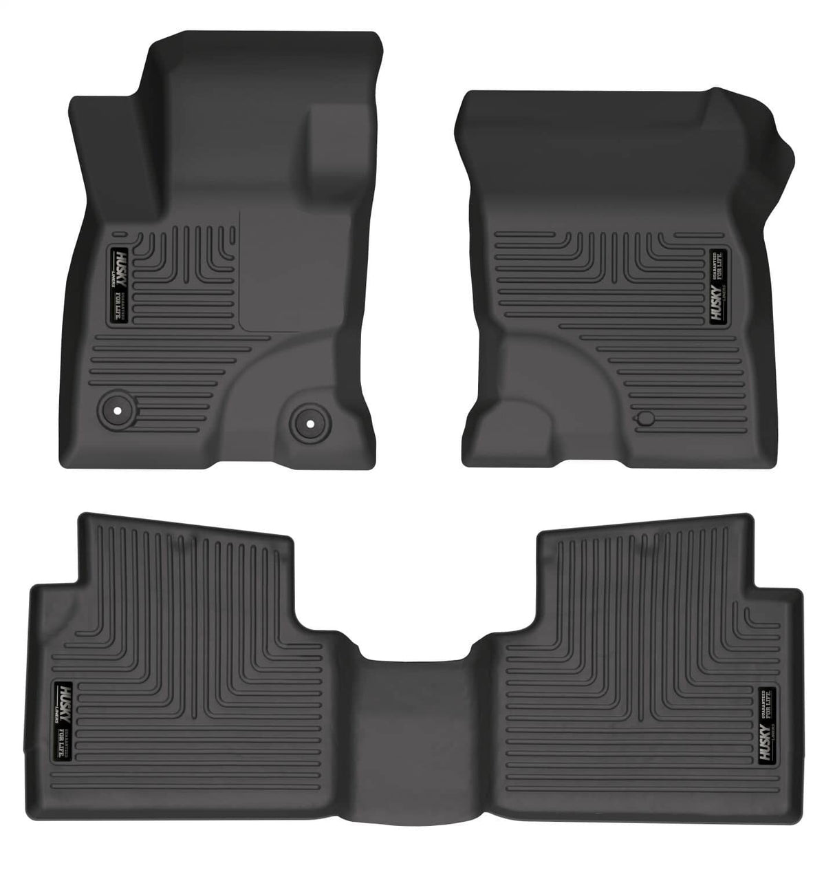 2022-2025 Escape Hybrid Black Weatherbeater Front & Rear Floor Liners | Dirty Garage