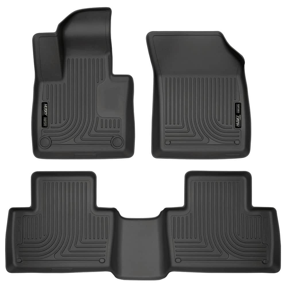 2016-2026 XC90 Weatherbeater Front & Second Row Floor Liners (Excluding XC90 Recharge Plug-In Hybrid) | Dirty Garage