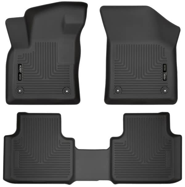 2018-2025 Atlas/2020-2025 Atlas Cross Sport Black Weatherbeater Front & Rear Floor Liners | Dirty Garage